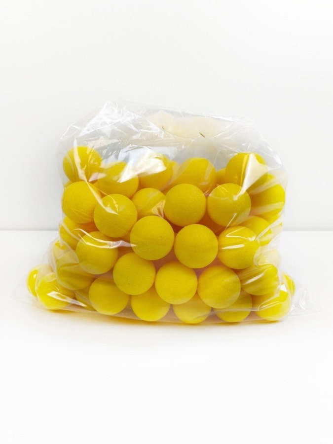 100 palline gialle standard